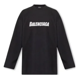 Caps Oversized-Langarm-T-Shirt «Black» 681046TNVL11070