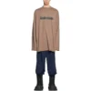 Caps Oversized-Langarm-T-Shirt «Khaki» 681046TNVL17761