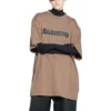 Caps T-Shirt Boxy Fit «Tan» 651795TNVL17761