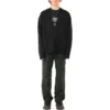 Cardigan mit durchgängigem Logo in derselben Farbe «Schwarz» 720058T16611000