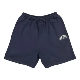 Cities New York Baumwoll-Sweat-Shorts «Navy White» 676137TLVM30396