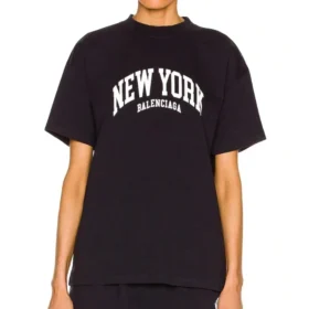 Cities New York T-Shirt, mittlere Passform «Dark Blue» 612965TLVM23967