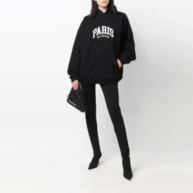 Cities Paris Hoodie, weite Passform «Schwarz-Weiss» 674986TLVL81070