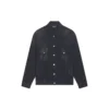 Cities Paris Oversize-Denim-Jacke «Washed Black White» 690198TBP479034