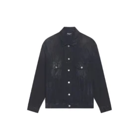 Cities Paris Oversize-Denim-Jacke «Washed Black White» 690198TBP479034