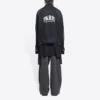 Cities Paris Oversize-Denim-Jacke «Washed Black White» 690198TBP479034