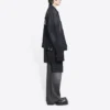 Cities Paris Oversize-Denim-Jacke «Washed Black White» 690198TBP479034