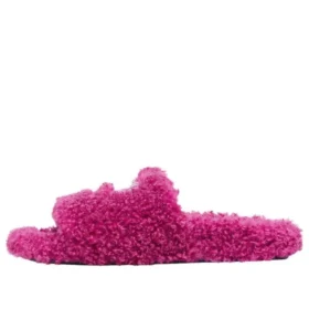 Cities Paris Pelz-Slides «Pink» 654261W2DO25301