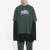 Cities Paris T-Shirt, mittlere Passform «Grün» 612966TLVL73011