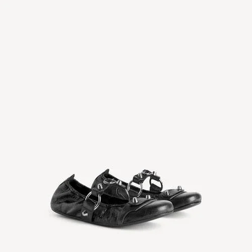 City-Ballerinas für Damen in Schwarz/Silber City-Ballerinas für Damen in Schwarz/Silber