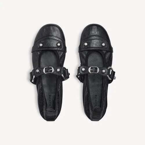 City-Ballerinas für Damen in Schwarz/Silber City-Ballerinas für Damen in Schwarz/Silber
