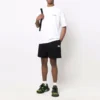 City Paris Baumwoll-Sweatshorts «Black White» 676137TLVL81070