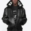 Cocoon-Leder-Aviator-Jacke «Black» 646456TKS311069