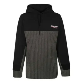 Cola Label Splicing Kapuzen-Sportjacke «Black» 621069T31754088