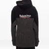 Cola Label Splicing Kapuzen-Sportjacke «Black» 621069T31754088