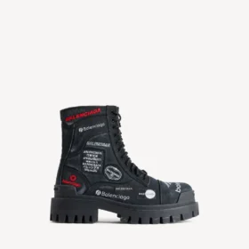 Combat Strike-Stiefel für Herren in Schwarz