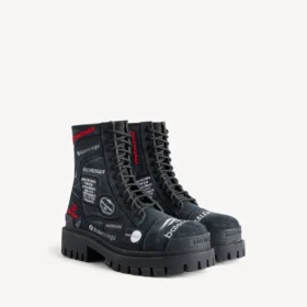 Combat Strike-Stiefel für Herren in Schwarz