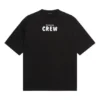 Crew-Print, locker sitzend, kurzärmelig, schwarz 620941TIV741070