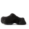 Crocs Pantoletten «Black Fake Fur on Rubber» 720762W0FOU1000