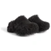 Crocs Pantoletten «Black Fake Fur on Rubber» 720762W0FOU1000
