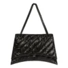 Crush Grosse Ketten-Tasche, gesteppt «Schwarz» 716332210IY1000