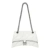 Crush Kleine Kettenhandtasche, gesteppt «Optic White» 716351210J09001