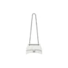 Crush Kleine Kettenhandtasche, gesteppt «Optic White» 716351210J09001