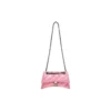 Crush Kleine Kettenhandtasche, gesteppt «Pink» 716351210J05812