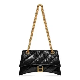 Crush Kleine Kettenhandtasche, gesteppt «Schwarz» 716351210J11000
