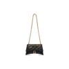 Crush Kleine Kettenhandtasche, gesteppt «Schwarz» 716351210J11000