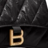 Crush Kleine Kettenhandtasche, gesteppt «Schwarz» 716351210J11000