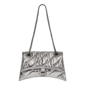 Crush Kleine Kettenhandtasche, gesteppt «Silver» 716351210IW8110