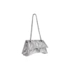 Crush Kleine Kettenhandtasche, gesteppt «Silver» 716351210IW8110