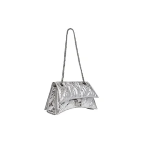 Crush Kleine Kettenhandtasche, gesteppt «Silver» 716351210IW8110