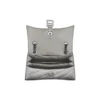Crush Kleine Kettenhandtasche, gesteppt «Silver» 716351210IW8110