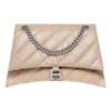 Crush Medium Ketten-Tasche, gesteppt «Hellbraun» 716393210J02906