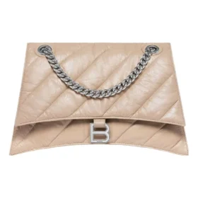 Crush Medium Ketten-Tasche, gesteppt «Hellbraun» 716393210J02906