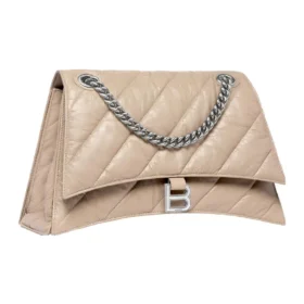 Crush Medium Ketten-Tasche, gesteppt «Hellbraun» 716393210J02906