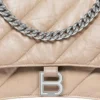 Crush Medium Ketten-Tasche, gesteppt «Hellbraun» 716393210J02906