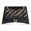 Crush Medium Kettenhandtasche, gesteppt «Schwarz» 716393210J11000