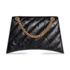 Crush Medium Kettenhandtasche, gesteppt «Schwarz» 716393210J11000
