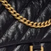 Crush Medium Kettenhandtasche, gesteppt «Schwarz» 716393210J11000