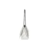 Crush mittelgrosse Kettenhandtasche, gesteppt «Optic White» 716393210J09001