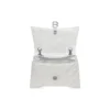 Crush mittelgrosse Kettenhandtasche, gesteppt «Optic White» 716393210J09001