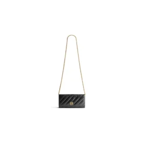 Crush Portemonnaie an Kette, gesteppt «Schwarz» 781723210J11000
