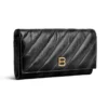 Crush Portemonnaie an Kette, gesteppt «Schwarz» 781723210J11000
