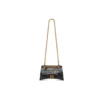 Crush Small Chain Bag mit Krokodilprägung «Black» 716351210IX1000