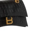 Crush Small Chain Bag mit Krokodilprägung «Black» 716351210IX1000