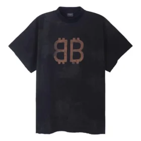 Crypto-T-Shirt Oversized «Black Faded» 739028TOVN81055