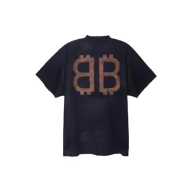 Crypto-T-Shirt Oversized «Black Faded» 739028TOVN81055